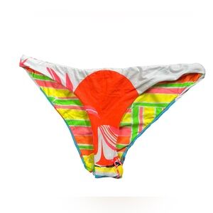 MAAJI reversible neon hipster bikini swim bottom size Large NWT